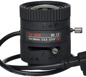 OBIEKTYW ZOOM IR MEGA-PIXEL 80CS18-3610/DC 4K UHD 3.6 ... 10 mm DC LENEX