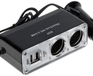 ROZGAŁĘŹNIK SAMOCHODOWY + ZASILACZ 5V USB CAR-1/2+2USB