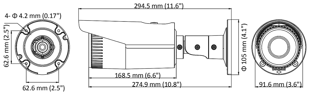 KAMERA IP DS-2CD1621FWD-I(2.8-12mm) Hikvision - obrazek 7