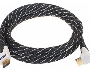 KABEL HDMI-1.5-PK WTYK PROSTY I KĄTOWY 1.5 m