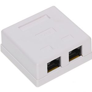 GNIAZDO ZAKOŃCZENIOWE RJ45-2G1/6 PODWÓJNE