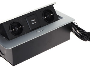 LISTWA ZASILAJĄCA MEBLOWA FPS-2S2U/CABLE (2 GNIAZDA + 2  USB)