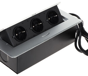 LISTWA ZASILAJĄCA MEBLOWA FPS-3S/CABLE (3 GNIAZDA)