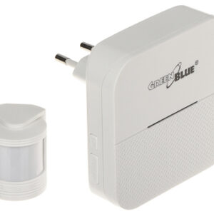 DZWONEK BEZPRZEWODOWY Z CZUJKĄ PIR GB-212 GreenBlue