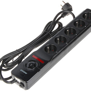 LISTWA ZASILAJĄCA Z PILOTEM OR-AE-13132 (5 GNIAZD) ORNO