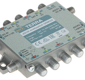 MULTISWITCH PRZELOTOWY UNICABLE I/II SRM-522 5 WEJŚĆ / 5  WYJŚĆ + 2 WYJŚCIA UNICABLE TERRA