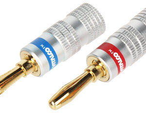 PARA WTYKÓW BANANOWYCH BAN-PLUG-HQ CZERWONY + NIEBIESKI VITALCO