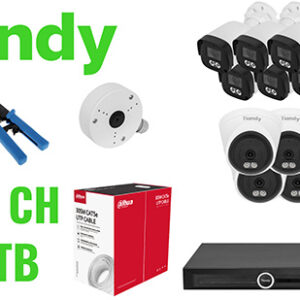 ZESTAW DO MONITORINGU TIANDY-NVR20-16IPCBT 16 KAMER + REJESTRATOR TIANDY